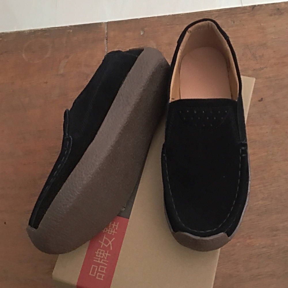 100% ASLI KULIT Sepatu Wanita Casual Slip On Murah Selop Flat Shoes Kekinian Cewek Slop Kulit Asli Terbaru Cantik 101