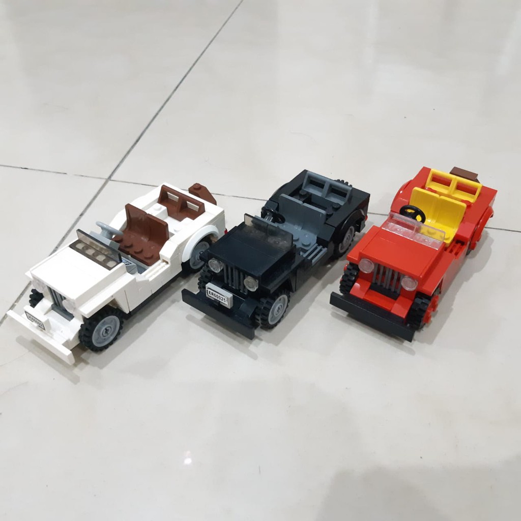 Lego City MOC Jeep Jip Willys . ori original asli