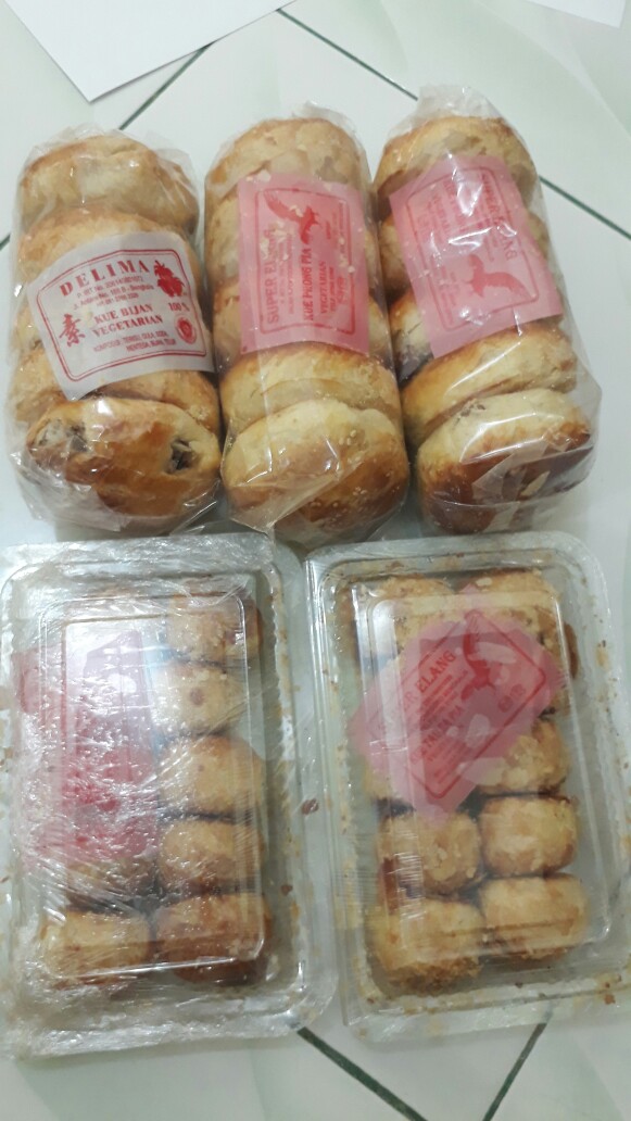 Kue Pia Kue Bijan Vegetarian Delima Khas Bengkalis Phong Pia 5pcs Free Bubble Warp