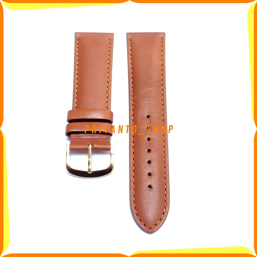 Tali Kulit Jam Tangan Asli 22mm Strap Watch Bend 22mm Tipis G22mm