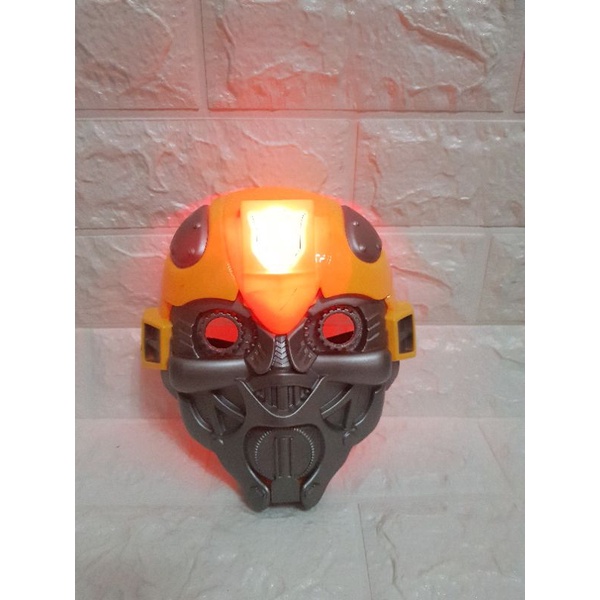 Mainan Topeng Robot Bumblebee - Topeng Robot Transformer Bumblebee