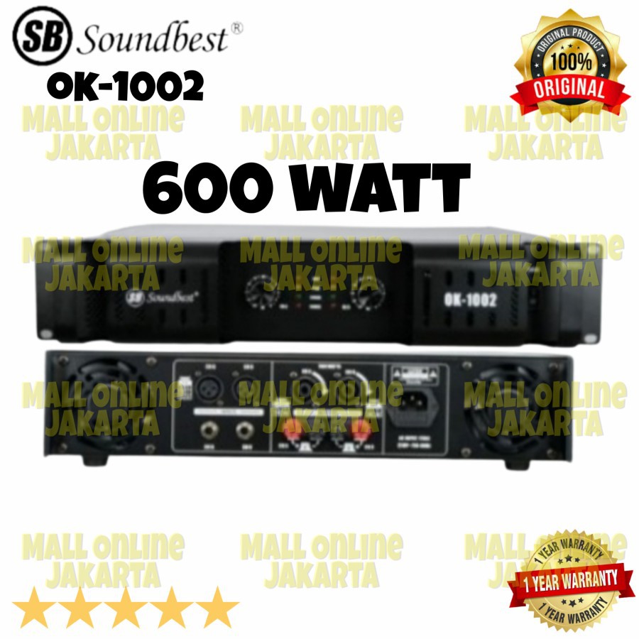 Power Soundbest Ok-1002 Amplifier audio ok1002 original