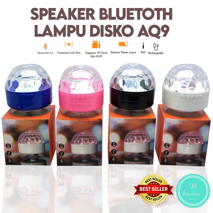 Speaker Bluetoth Lampu Disko AQ9