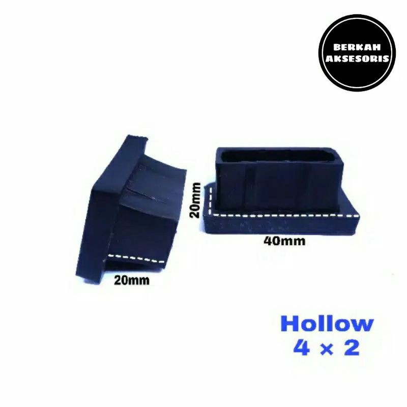 Kaki Plastik Hollow Holo Kotak untuk Alas Meja dan Kursi 4×2