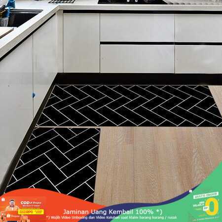 (BISA COD) RVOSTR SkDays Keset Dapur Anti-slip Living Room Kitchen Balcony Rug - D320