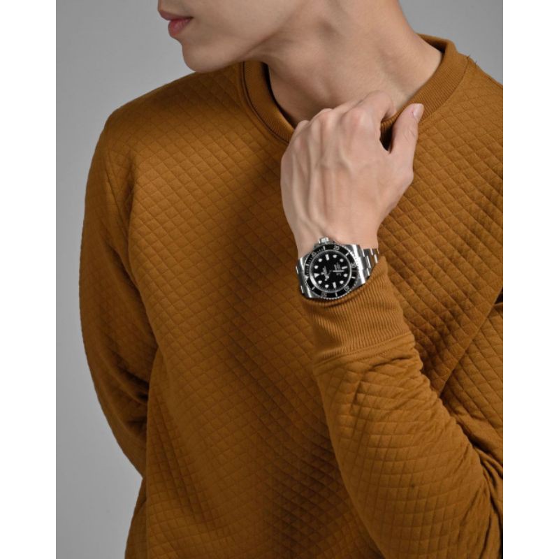 COMFY SWEATER BROWN & BLACK by MALE.ID