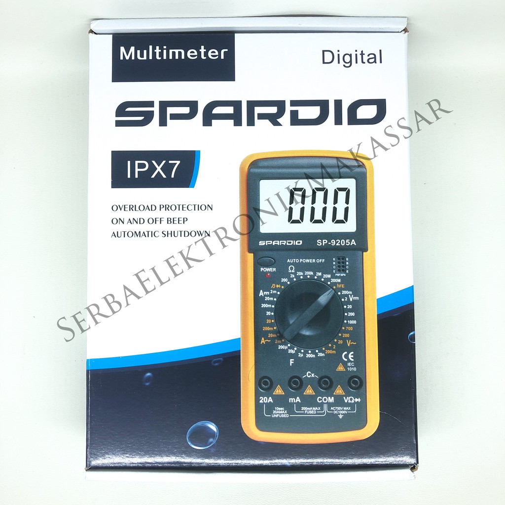 Multi Tester Avometer Multimeter Digital Besar 9205A Spardio SP-9205A