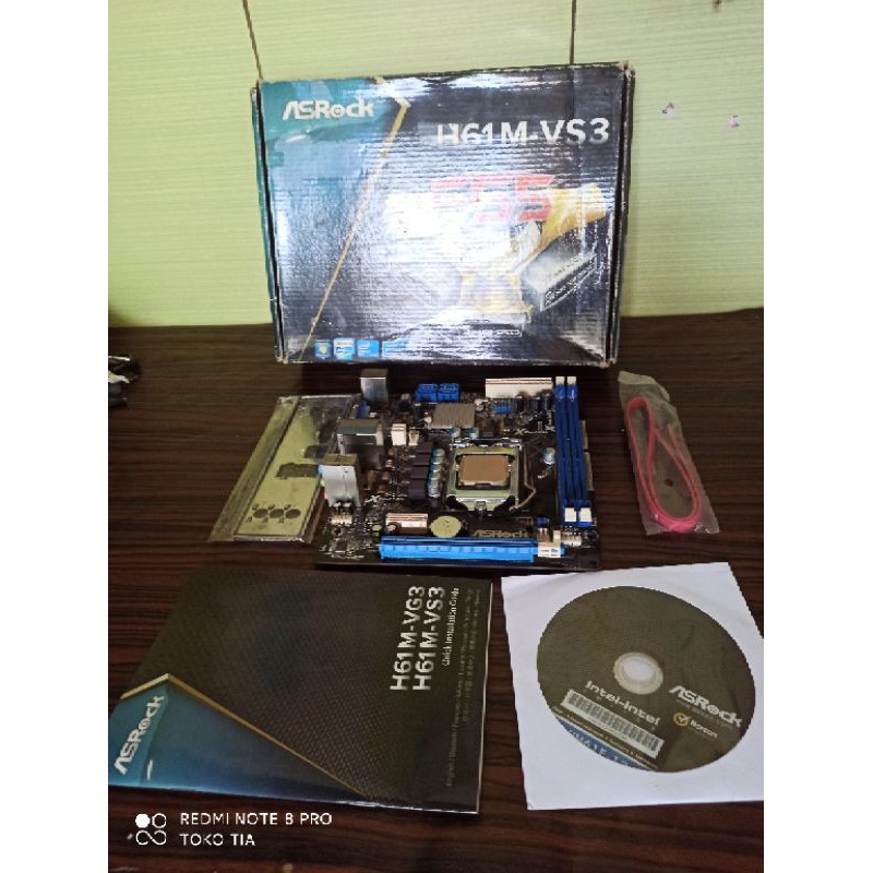 Core i5 3470 3.20Ghz sepaket Asrock H61M-VS3 soket 1155 IvyBridge