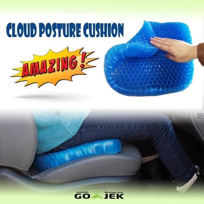 JUMBO SIZE Combford Alas Duduk Sejuk Gel Silicone + FREE SARUNG