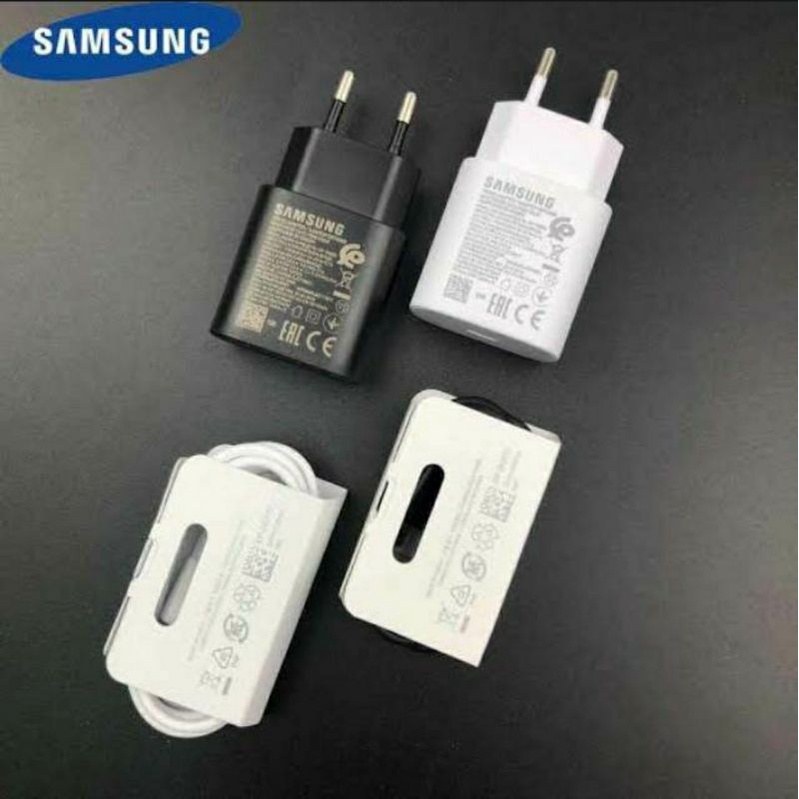 Charger Samsung NOTE 10 A70 A80 A50S S8 S9 S10 25Watt Super Fast Charging Type-C Original Packing Travel Adapter