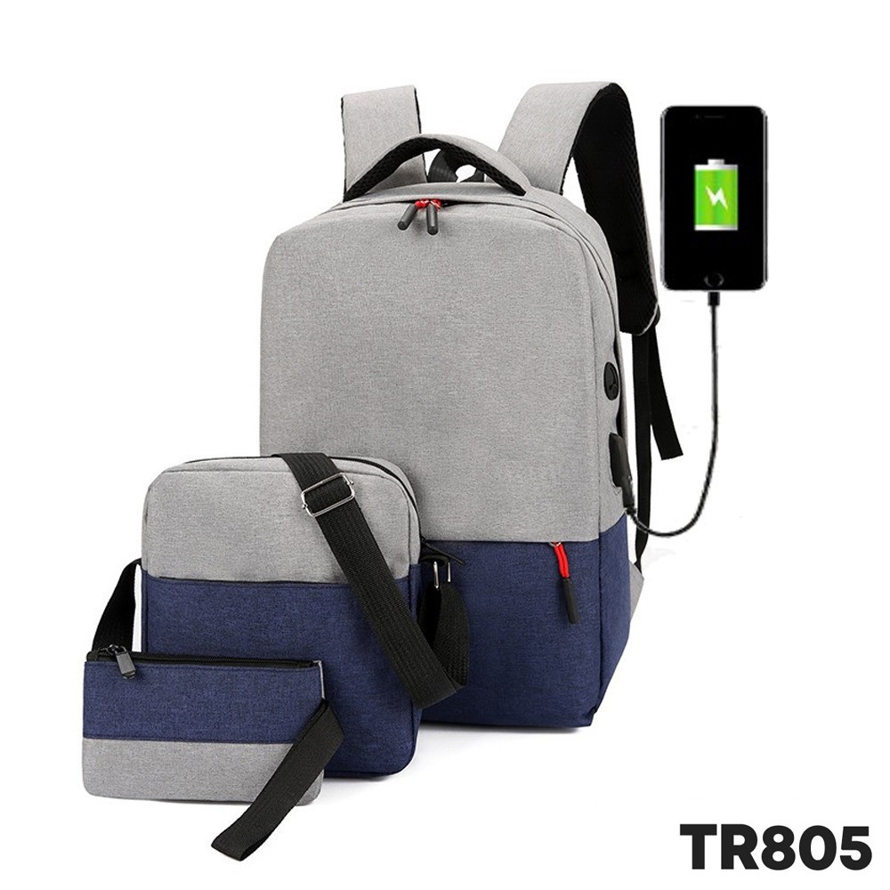 Highland Tas Ransel Pria 3in 1 Backpack  Tas  Ransel MultiFungsi  Import TR803