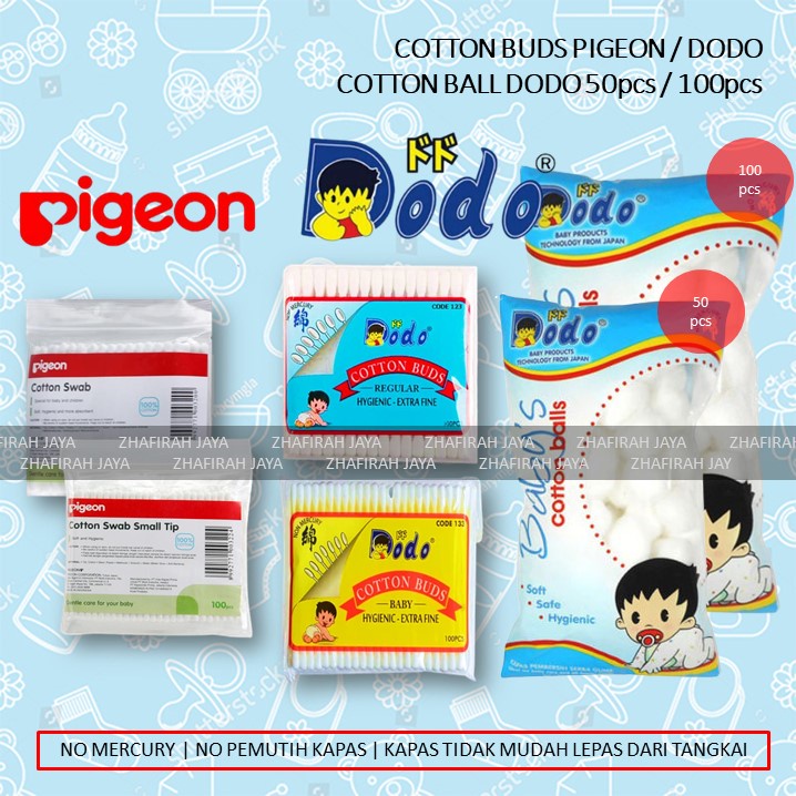 ❤ZJ❤ PIGEON COTTON BUDS Bayi isi 100 - HUKI Cotton buds Bayi isi 100 | HUKI Cotton Buds Bayi isi 150