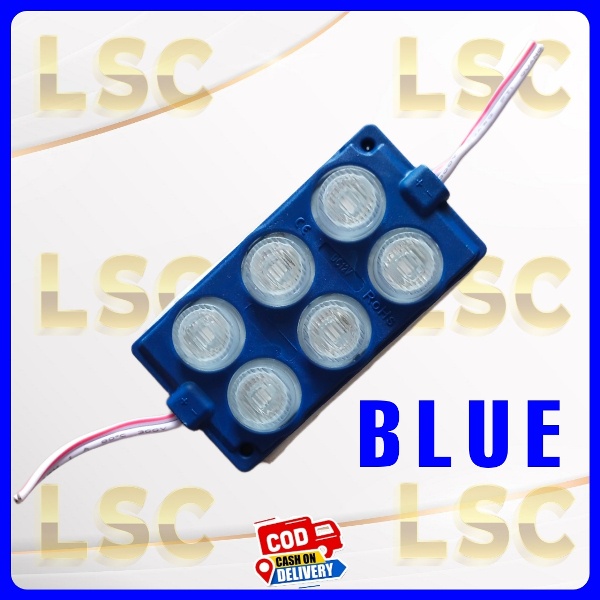 LAMPU LED 6 MATA 2X3 JUMBO 12V 24V 6W VARIASI LAMPU KOLONG MOBIL TRUK BUS