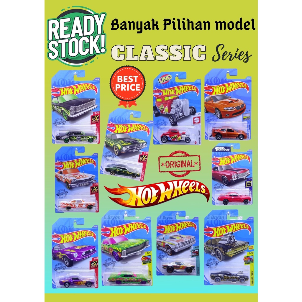 Hot Wheels Bebas pilih real car Dodge Charger Chevelle Pontiac Plymouth Shelby Cobra Original murah