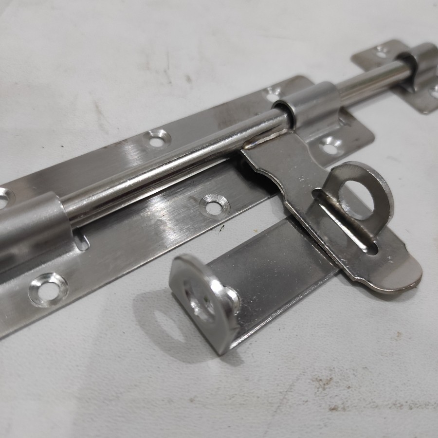 slot kunci grendel + overpal gembok pintu baja steinless steel 7&quot; 7inch