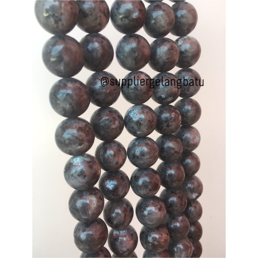 natural 16mm labrador labradorite ready stock abu kilap batu besar aksesoris craft beads supplier