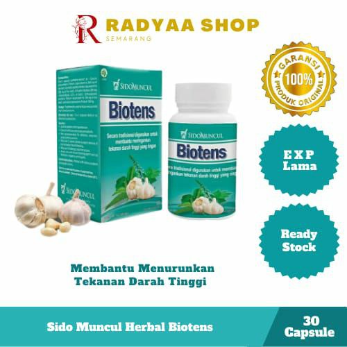 Sido Muncul Herbal Biotens 30 Kapsul - Menurunkan Darah Tinggi | Obat Darah Tinggi