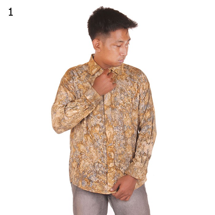 SALE !!! Kemeja Hem Batik Motif Abstrak Remekan katun primisima