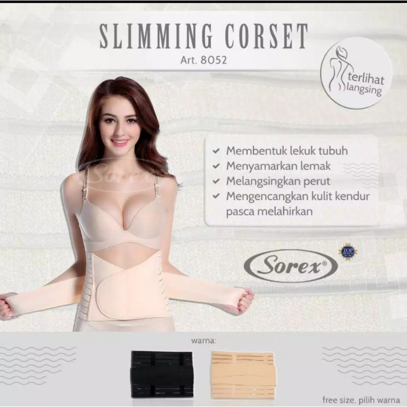 STAGEN KORSET PELANGSING PERUT SOREX 1052 8052 DIJAMIN MURAH