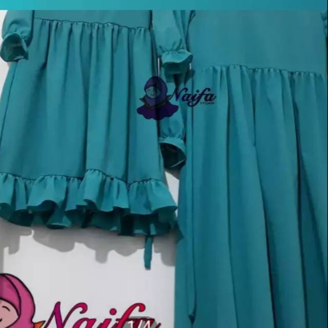 Gamis couple ibu dan anak syari