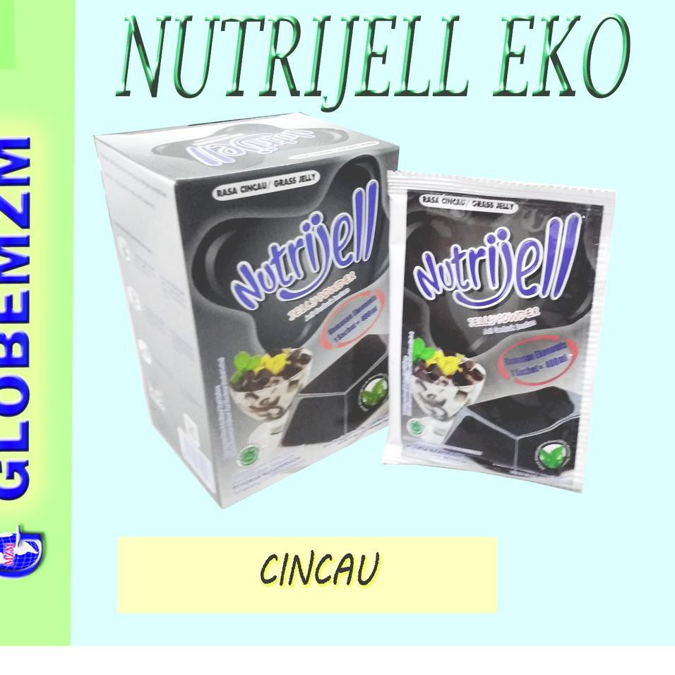 

Brightϟ Nutrijell Eko Cincau 10 gr ( kemasan baru hitam)