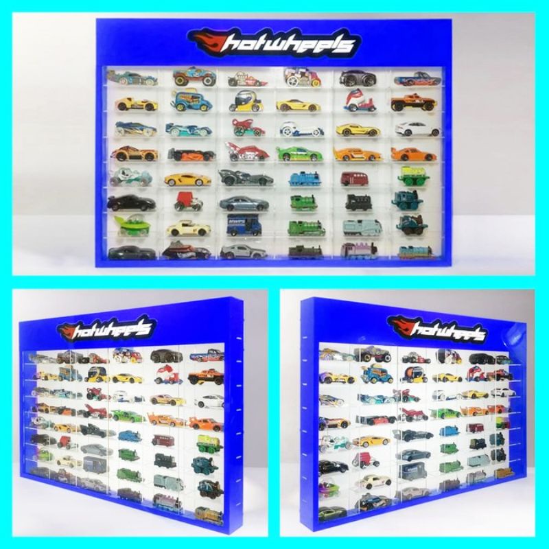 rak Hotwheels tomica 48 slot akrilik cars diecast Hotwheels rak acrylic