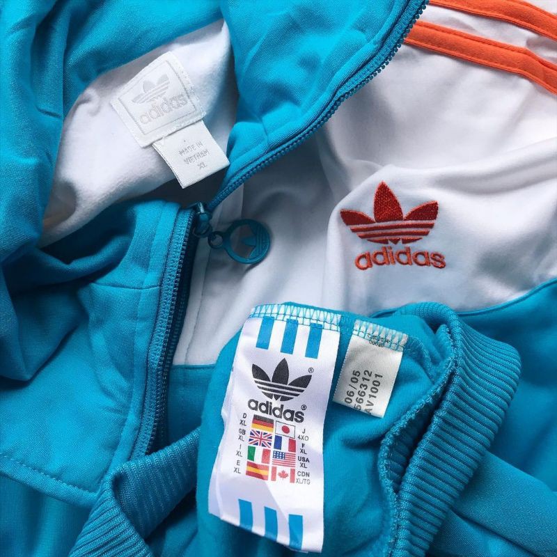 ADIDAS CASUAL FLORIDA TRACSKUIT TOP PARE VINTAGE JACKET