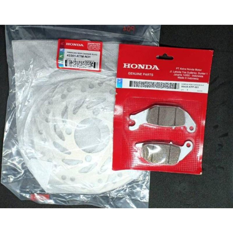 piringan cakram belakang+dispad  Supra x 125 Blade  new (KTM,KPP)