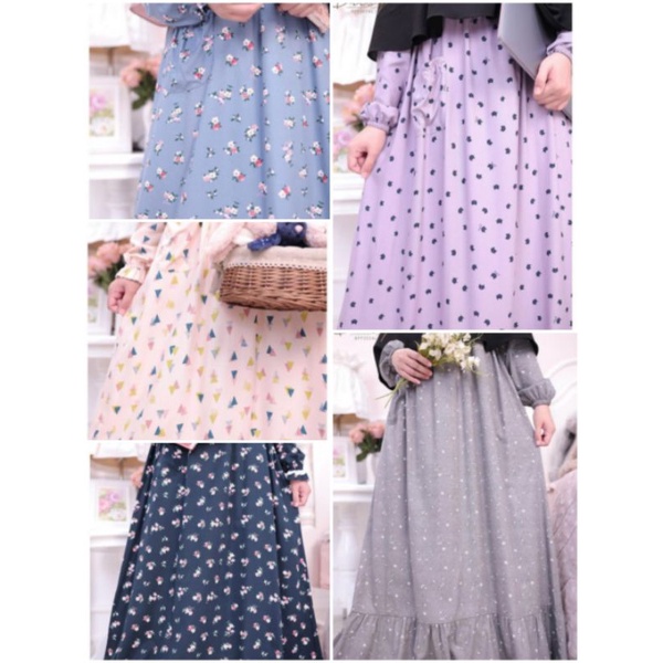 Ditsy scatolla plum size M