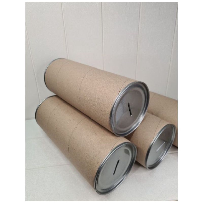 CELENGAN KALENG POLOS BUKA TUTUP SIZE M (TINGGI 17CM DIAMETER 8,5CM)