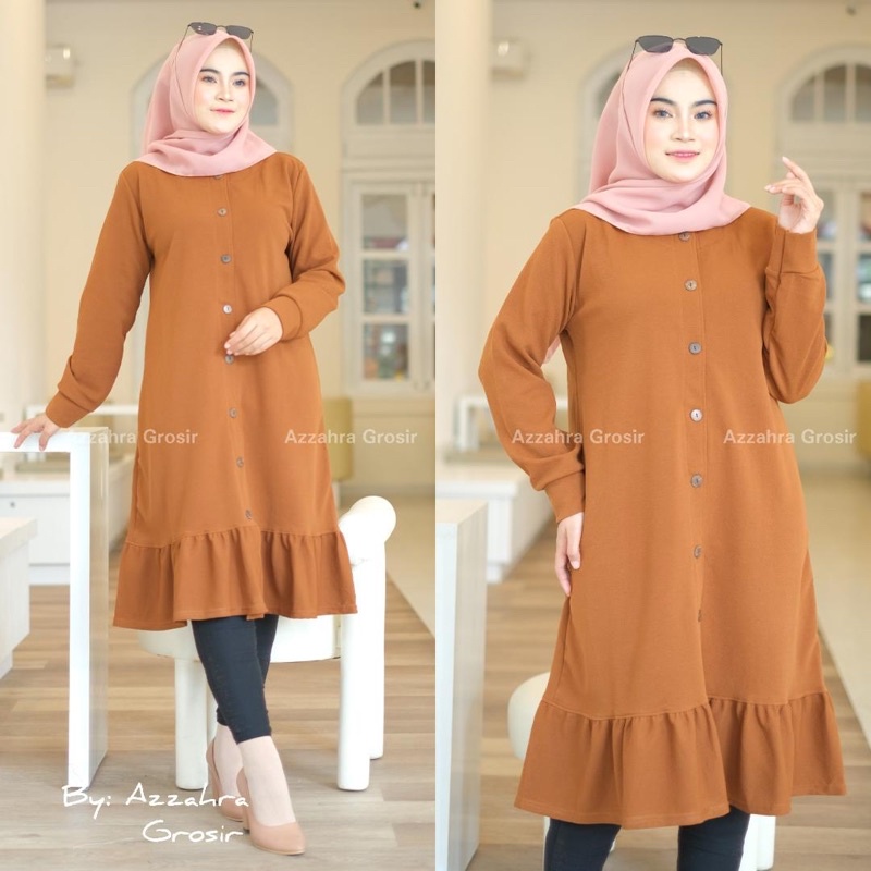 VENITA Tunik - Tunik Wafle Milano LD104 Long Tunik Busui / R.3 - 165-5177