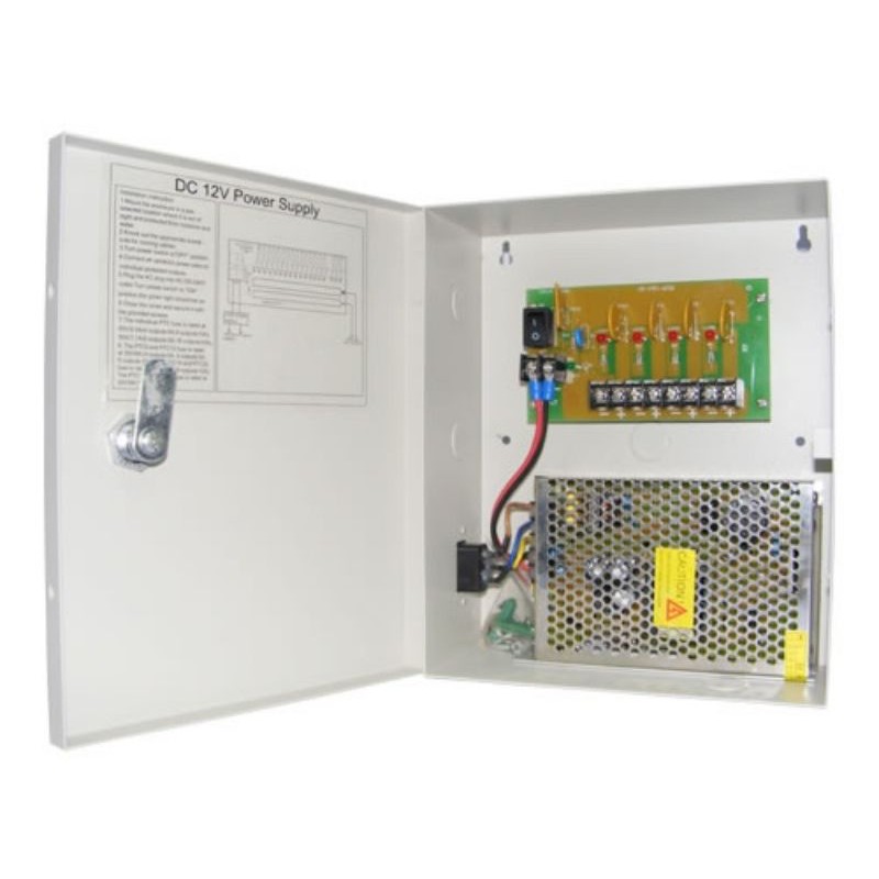 Power Suplay Panel Box 4 Channel DC12V Murni 5A