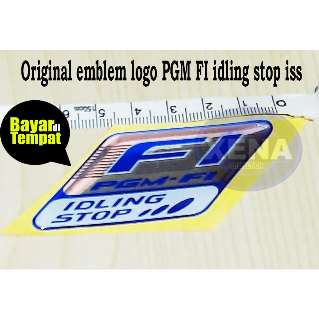 emblem PGM-FI dan ESP kualitas Original / Emblem Stiker PGM FI ESP HONDA Original AHM / Emblem logo sticker striping 3D PGM FI ESP HONDA vario, beat, supra x, scoopy new, scoopy old, vario techno, Original Honda