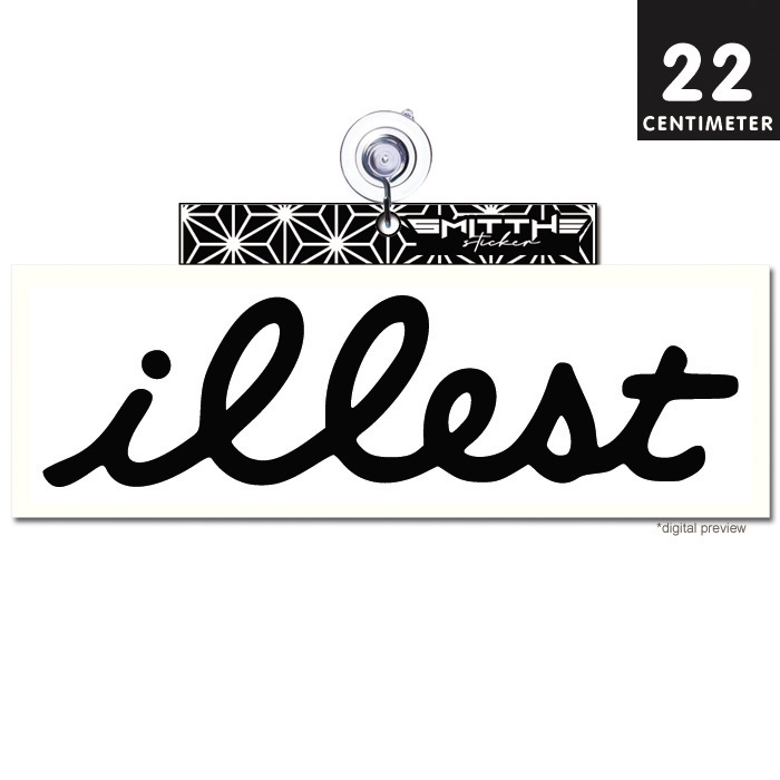 Stiker illest Cutting Sticker Decal Waterproof aksesoris Mobil Motor