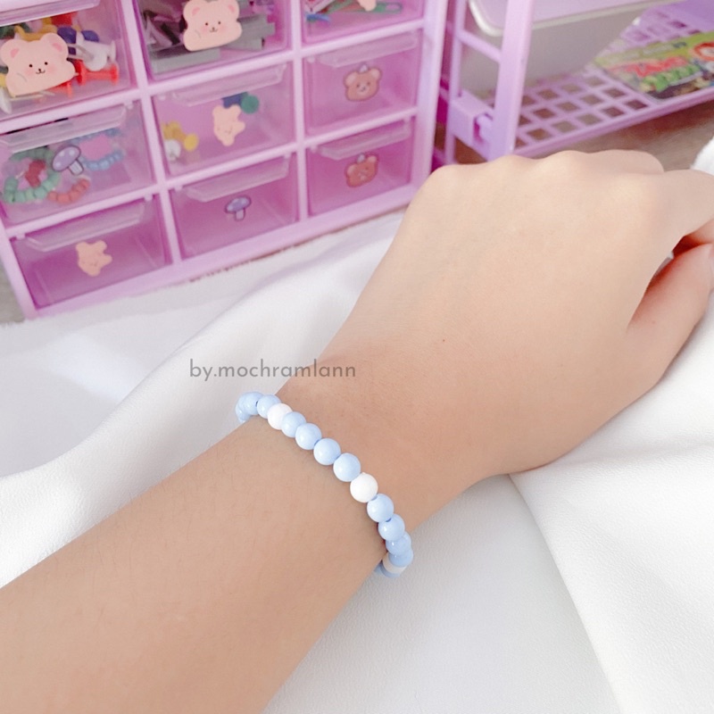 GELANG MANIK KOMBI PASTEL / GELANG MANIK KOREA / GELANG KOMBI PASTEL COLORFUL