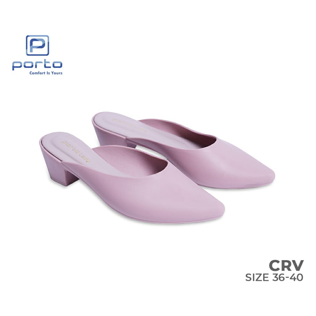 (COD) Sepatu Selop Wedges Kantor Korea Porto CRV