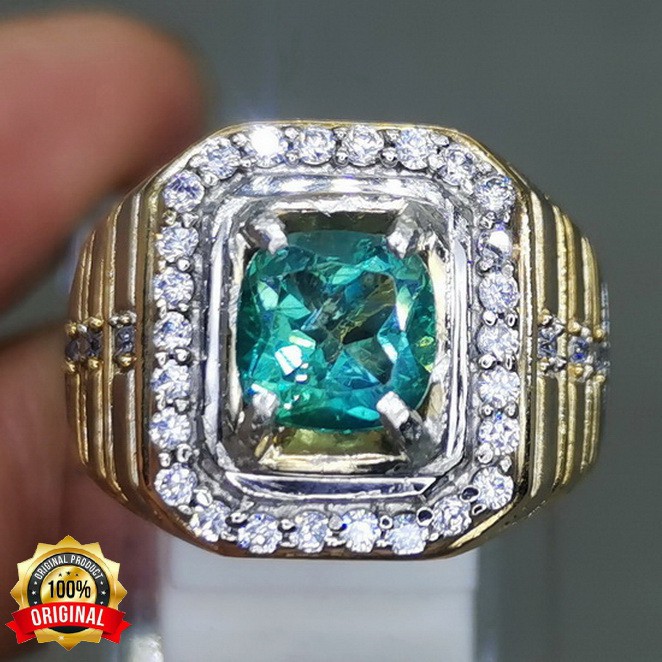 BATU CINCIN AKIK BAGUS GREEN TOPAZ HIJAU ASLI