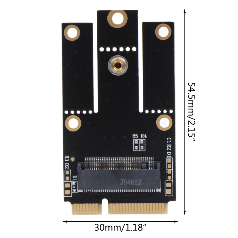 Btsg Untuk M.2 Ngff Ke Mini Pci-e Adapter Untuk M.2 Wifi Bluetooth-Kompatibel Mobil