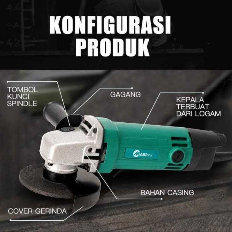 Mailtank SH05 Mesin Gerinda Tangan Hand Angle Grinder 600 Watt