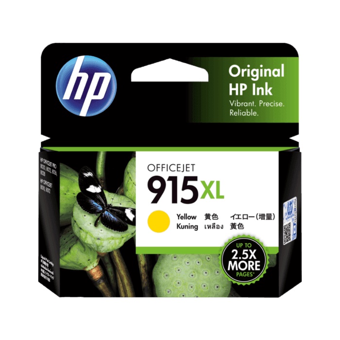 Tinta HP 915 XL Yellow Original Cartridge - 3YM21AA