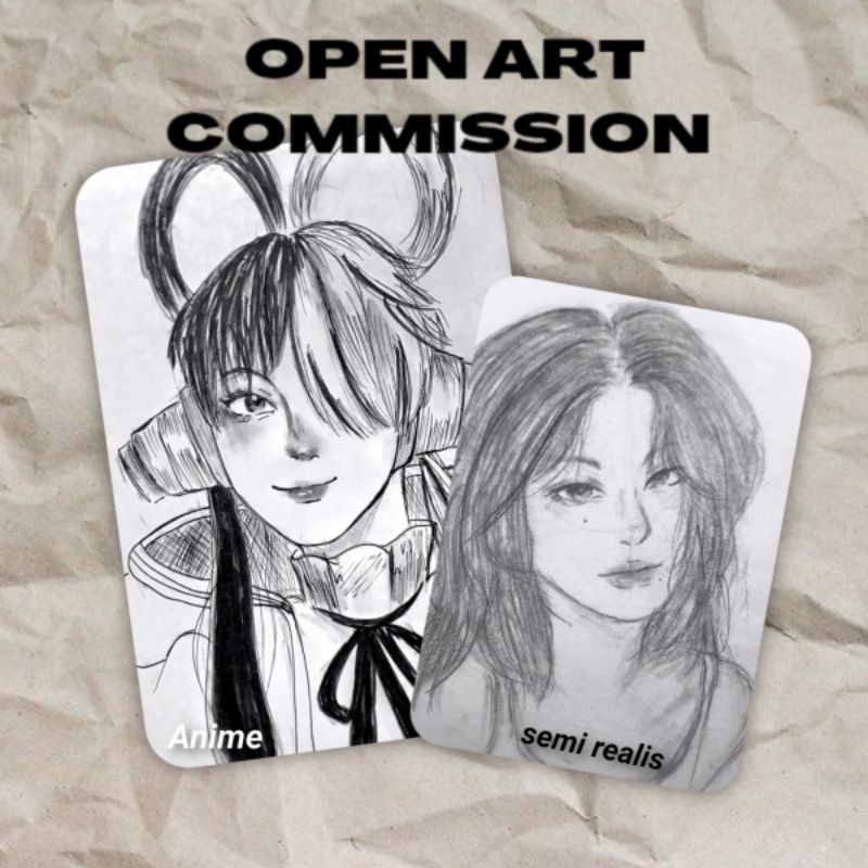 Art Commission Anime Style & Semi Realis [Baca Desk]