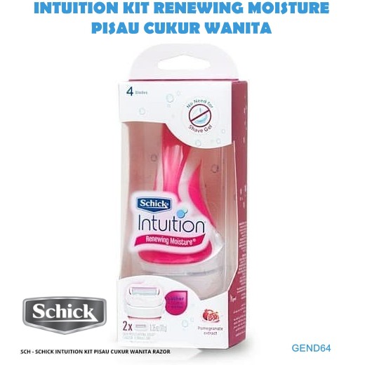 GEND64 SCHICK INTUITION KIT RENEWING MOISTURE PISAU CUKUR WANITA