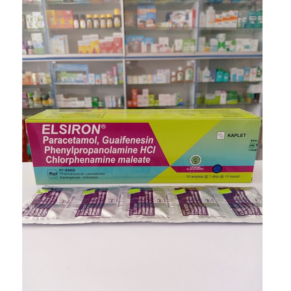 Elsiron Kaplet Obat Flu Batuk Demam