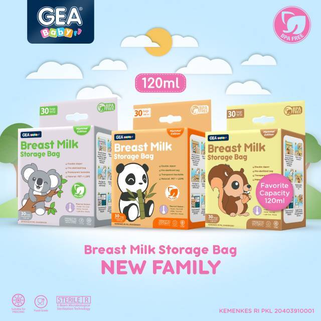 GEA breast milk 120ML | Kantong asi || GEA kantong asi Safari