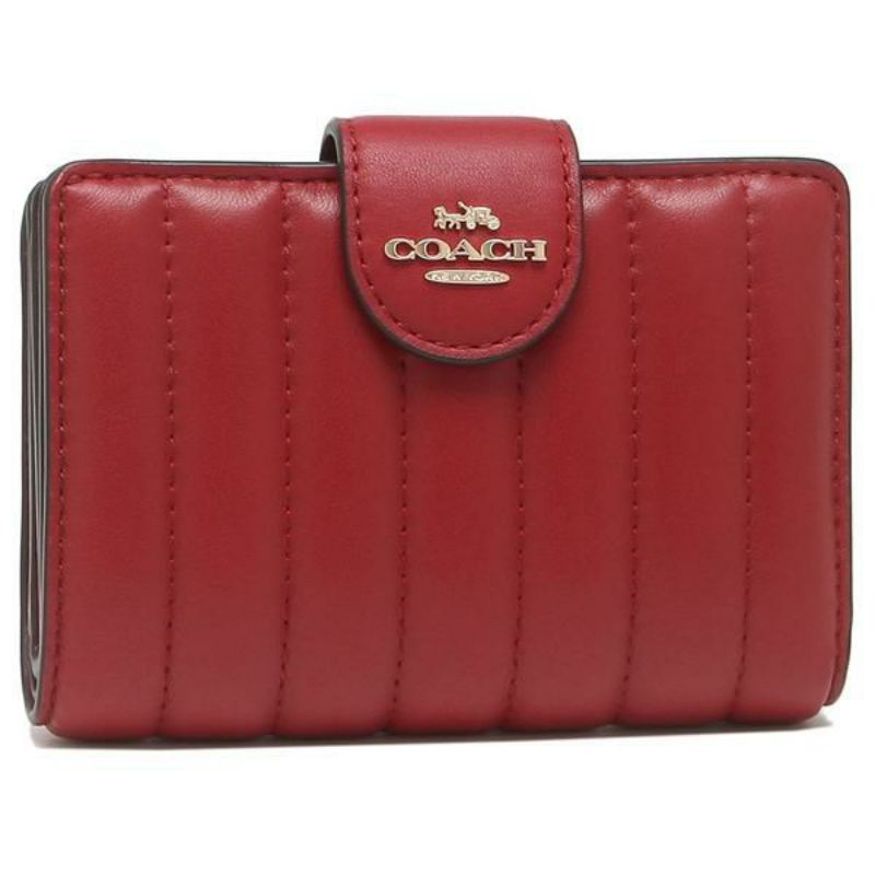 Coach Medium Corner Zip Wallet With Quilting(C3454)