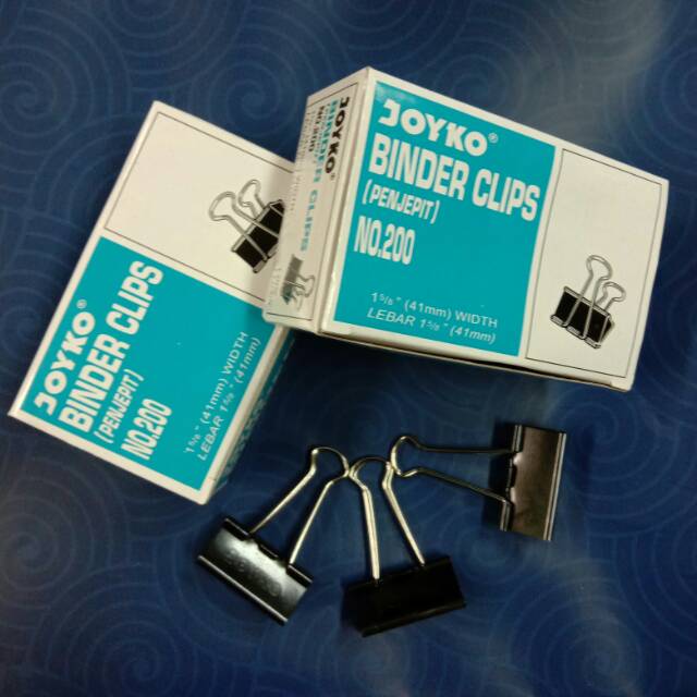 

BINDER CLIP JOYKO NO.200 PENJEPIT KERTAS MURAH ORIGINAL