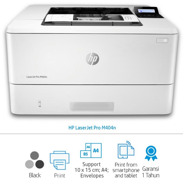 HP PRINTER LASERJET PRO M404N PRINT NETWORK MONO W1A52A
