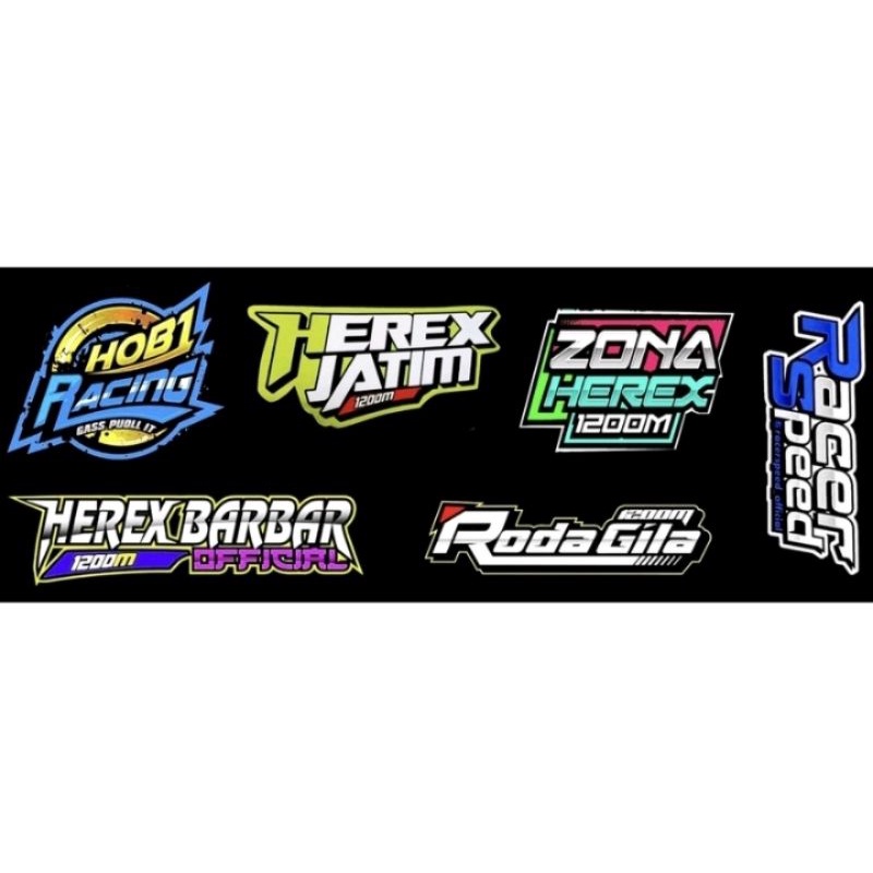sticker stiker herex raciny honda gank roda jatim
