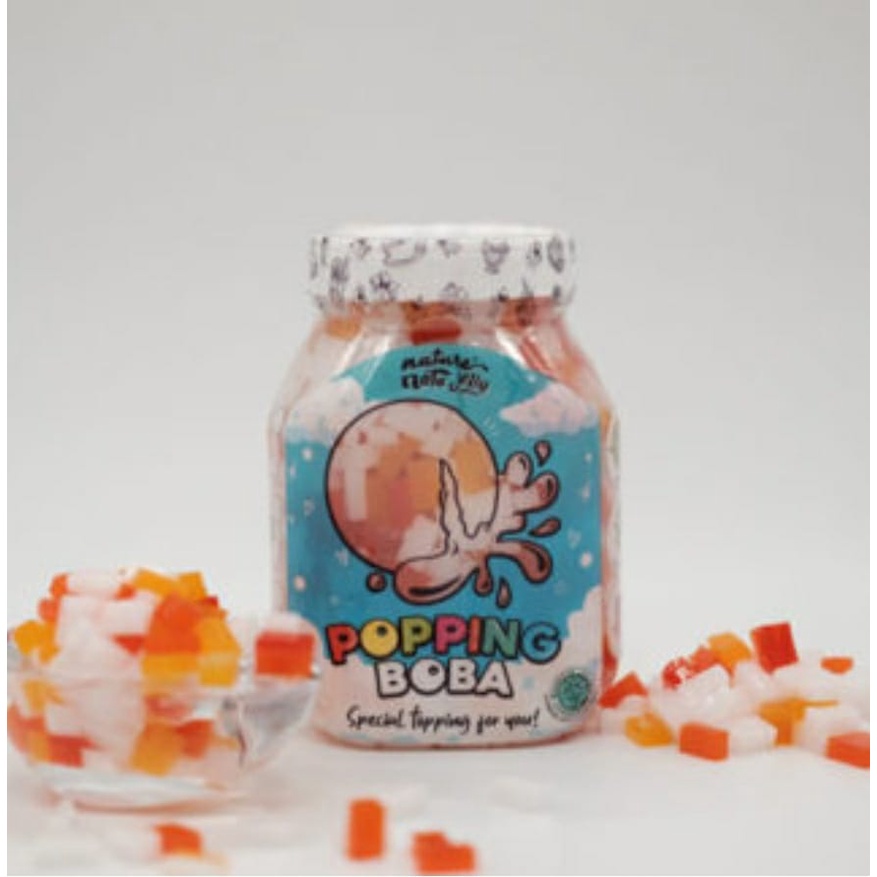 

Nata jelly popping poping Bobba boba bubble Babel Rainbow Jelly 500g