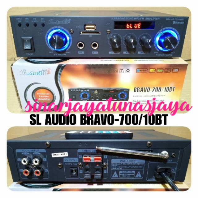 AMPLIFIER SL AUDIO BRAVO-700/10BT BLUETOOTH